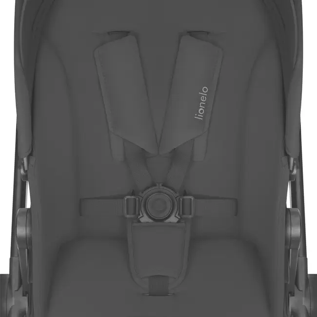 Carucior 3 in 1, Lionelo, Greet, Pana la 15 kg, Cadru aluminiu, Cu landou si salteluta moale, Cu scoica auto, Reversibil, Cu accesorii, Maner, suport pentru picioare, spatar reglabile, Negru BYNLO-GREET_BLACK_ONYX