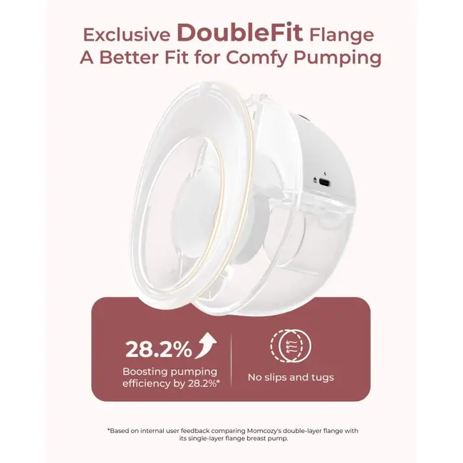 Pompa de san Momcozy Hands-free M5 Smart Grey, control prin aplicatie
