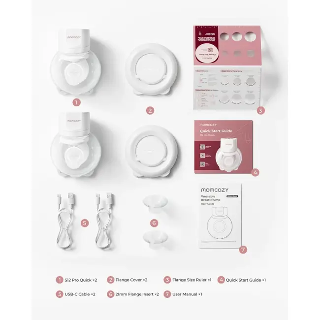 Pompa de san Momcozy Hands-free S12 Pro Roz