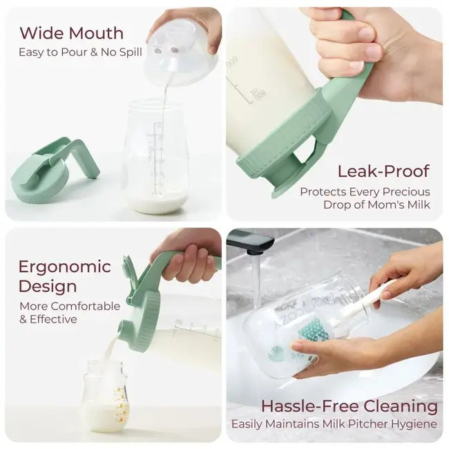 Recipient sticla pentru depozitare lapte Momcozy 946 ml