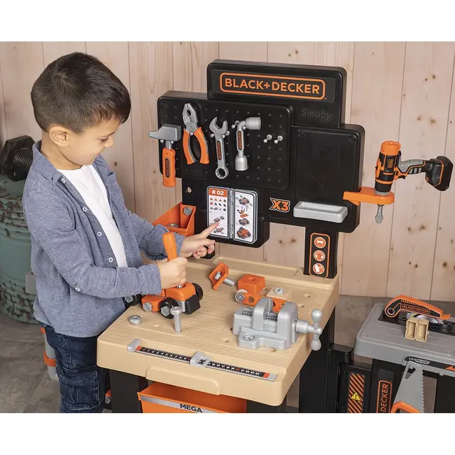 Atelier Smoby Black & Decker Mega Center HUBS7600360744