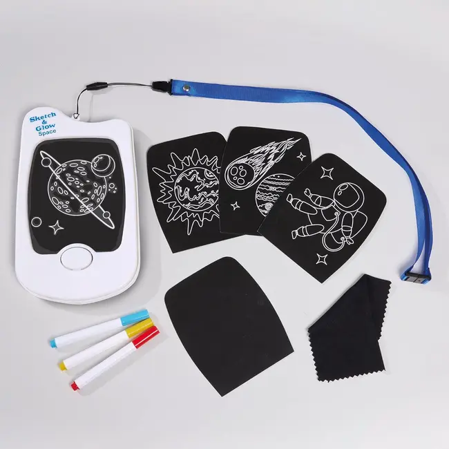Mini tablita desen cu led - spatiul cosmic