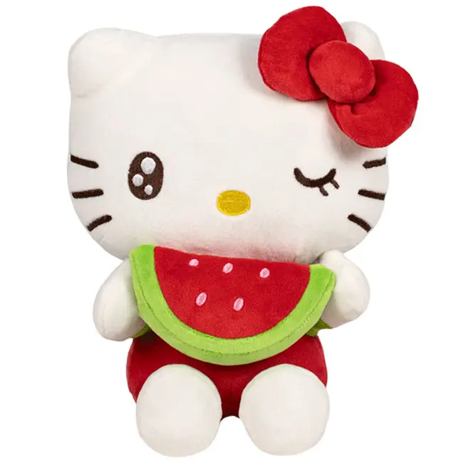 Jucarie din plus Hello Kitty cu pepene, 22 cm