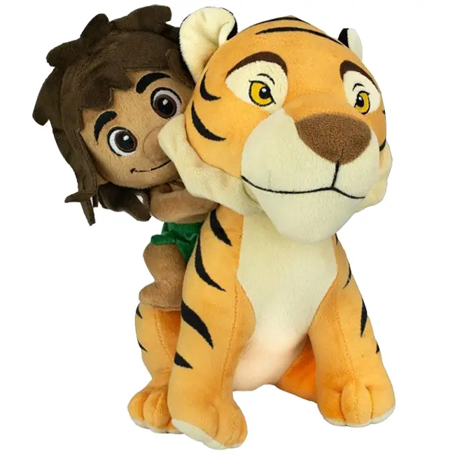 Jucarie din plus Mowgli & Shere Khan, Cartea Junglei, 25 cm