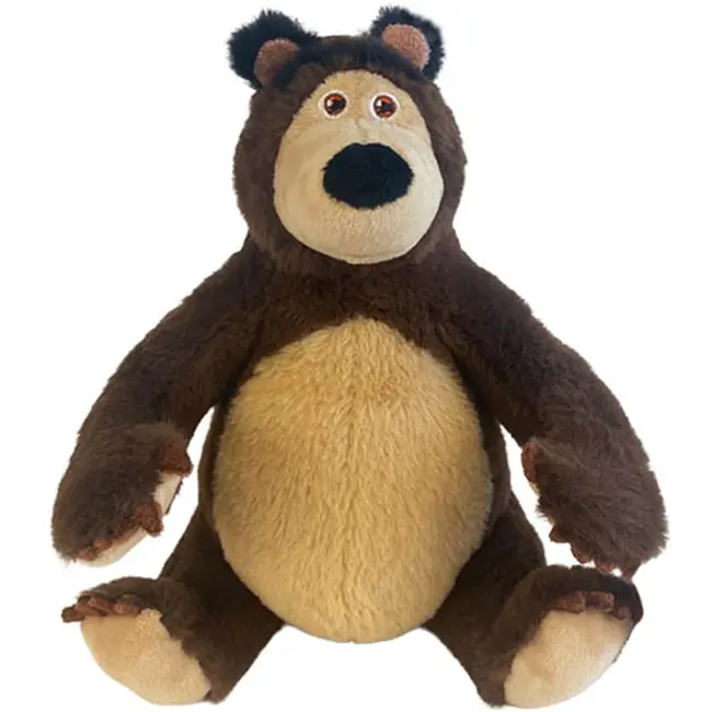 Jucarie din plus Ursul, Masha & The Bear, 20 cm (asezat)