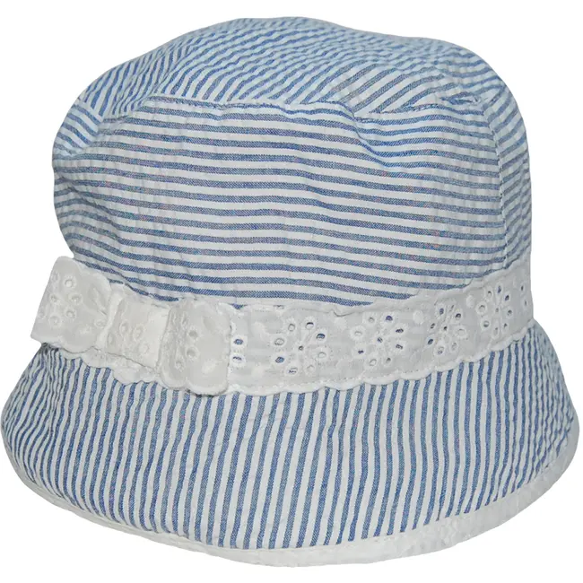 Palarie reversibila alb/albastru (10325), Mayoral, 56 cm