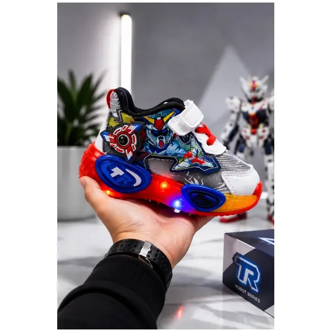 Pantofi sport cu lumini led, model robo, multicolor adt-60-2