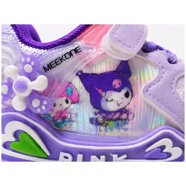 Pantofi sport cu luminite, model cu holograma, piele ecologica, fete, mov ad30-8-7-3