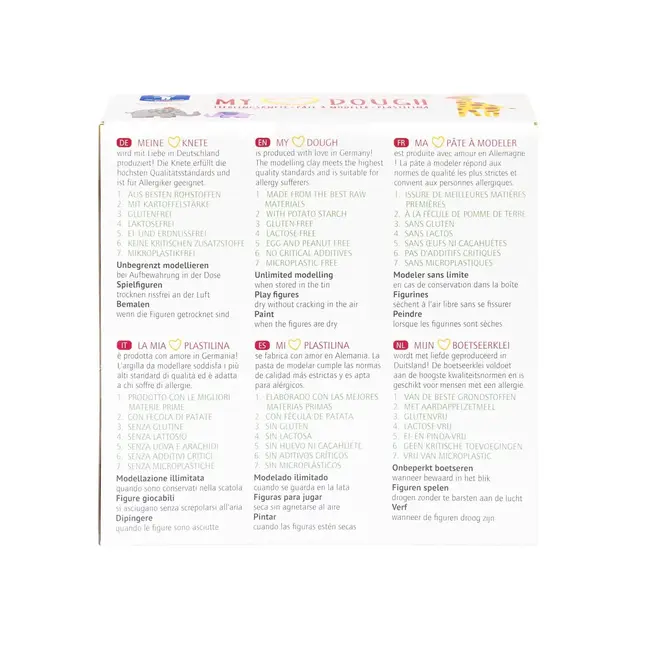 Plastilina my heart basic - 4 x 150 gr.
