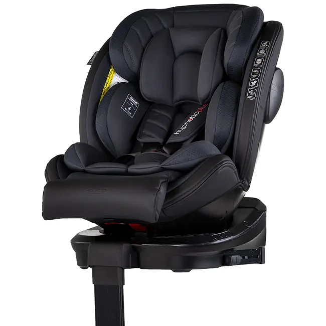 Scaun auto Chipolino Hypnotic Plus I-Size 40-150 cm cu sistem Isofix si sezut rotativ charcoal HUBSTKHYPS0261CH