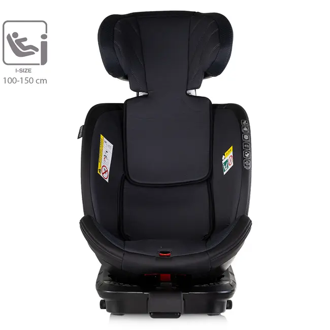 Scaun auto Chipolino Hypnotic Plus I-Size 40-150 cm cu sistem Isofix si sezut rotativ charcoal HUBSTKHYPS0261CH