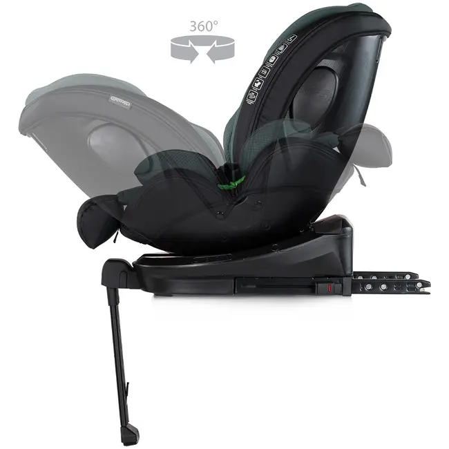 Scaun auto Chipolino Hypnotic Plus I-Size 40-150 cm cu sistem Isofix si sezut rotativ green HUBSTKHYPS0264GR
