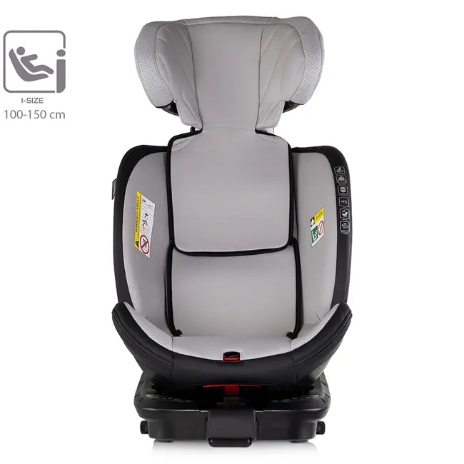Scaun auto Chipolino Hypnotic Plus I-Size 40-150 cm cu sistem Isofix si sezut rotativ platinum HUBSTKHYPS0262PL