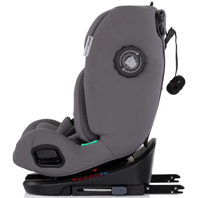 Scaun auto Chipolino Techno iGrow I-Size 40-150 cm cu sistem Isofix si sezut rotativ charcoal HUBSTKTHG02602CH
