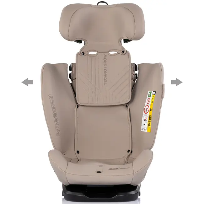 Scaun auto Chipolino Techno iGrow I-Size 40-150 cm cu sistem Isofix si sezut rotativ latte HUBSTKTHG02603LA