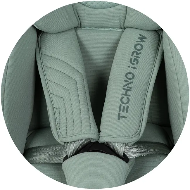 Scaun auto Chipolino Techno iGrow I-Size 40-150 cm cu sistem Isofix si sezut rotativ matcha HUBSTKTHG02604MA