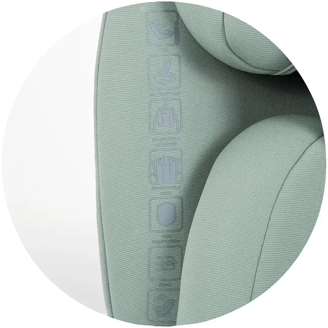 Scaun auto Chipolino Techno iGrow I-Size 40-150 cm cu sistem Isofix si sezut rotativ matcha HUBSTKTHG02604MA