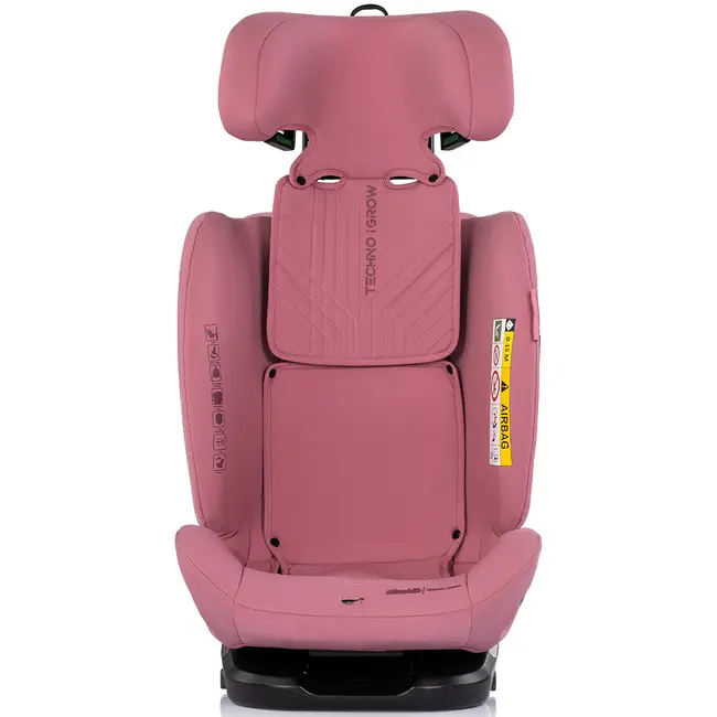 Scaun auto Chipolino Techno iGrow I-Size 40-150 cm cu sistem Isofix si sezut rotativ powder pink HUBSTKTHG02605PP