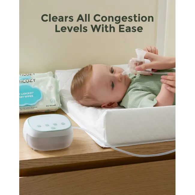 Aspirator nazal electric Momcozy BreezyClear Pro 2 in 1, spray si aspirare