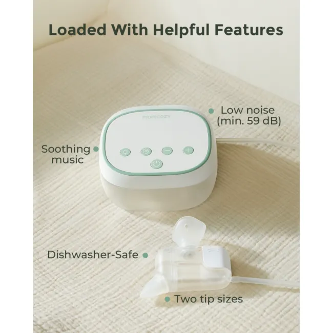 Aspirator nazal electric Momcozy BreezyClear Pro 2 in 1, spray si aspirare