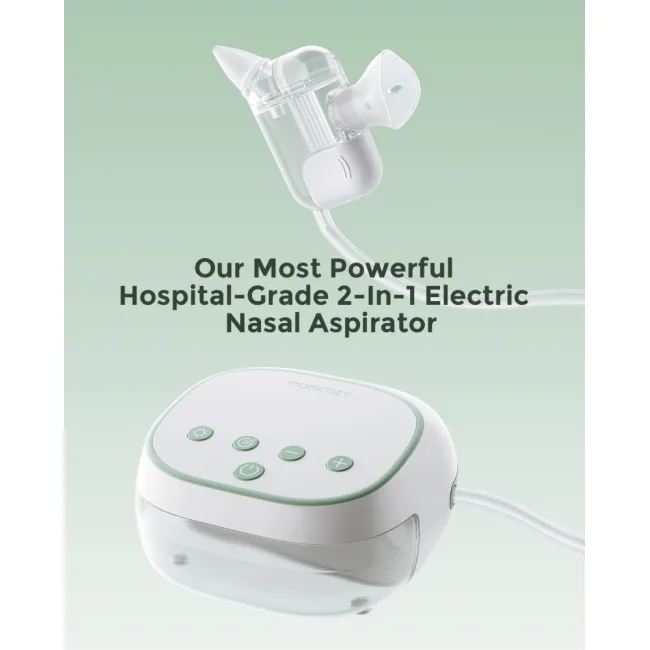 Aspirator nazal electric Momcozy BreezyClear Pro 2 in 1, spray si aspirare