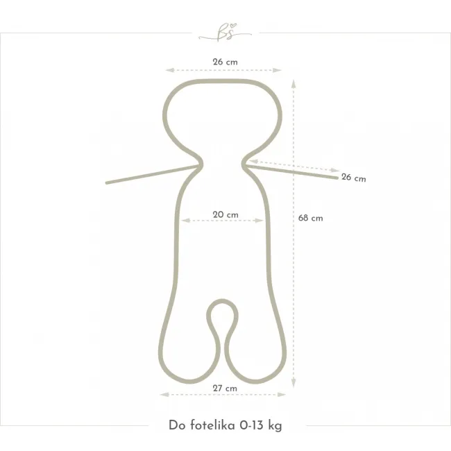 Insert Antitranspiratie Pentru Scaun Auto 3d ,   0-13 Kg Butterfly Pjb604603