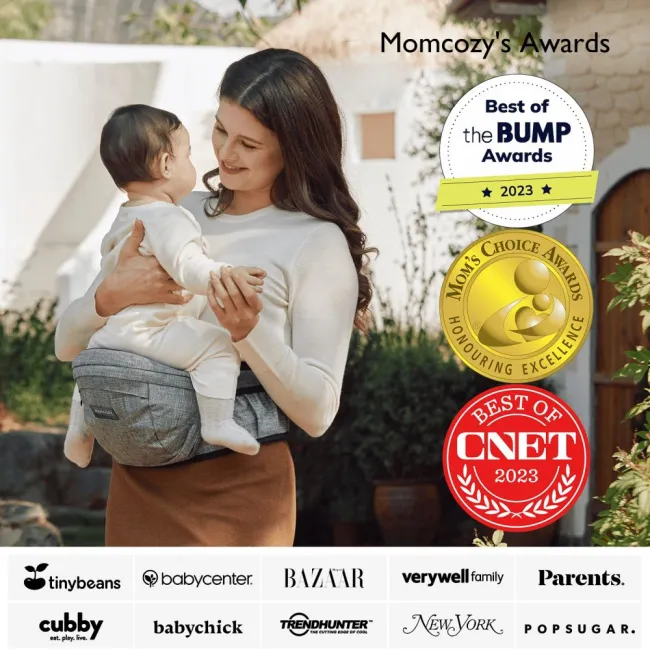 Marsupiu tip sezut Momcozy M Grey