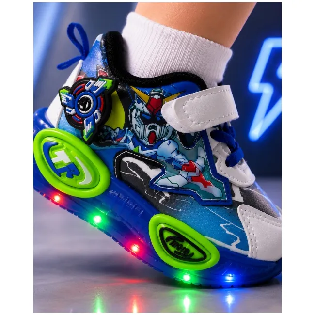 Pantofi sport cu lumini led, model robo 2, multicolor adt-60-2x