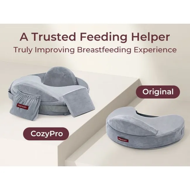 Perna Alaptare Momcozy CozyPro cu suport ergonomic lombar Grey