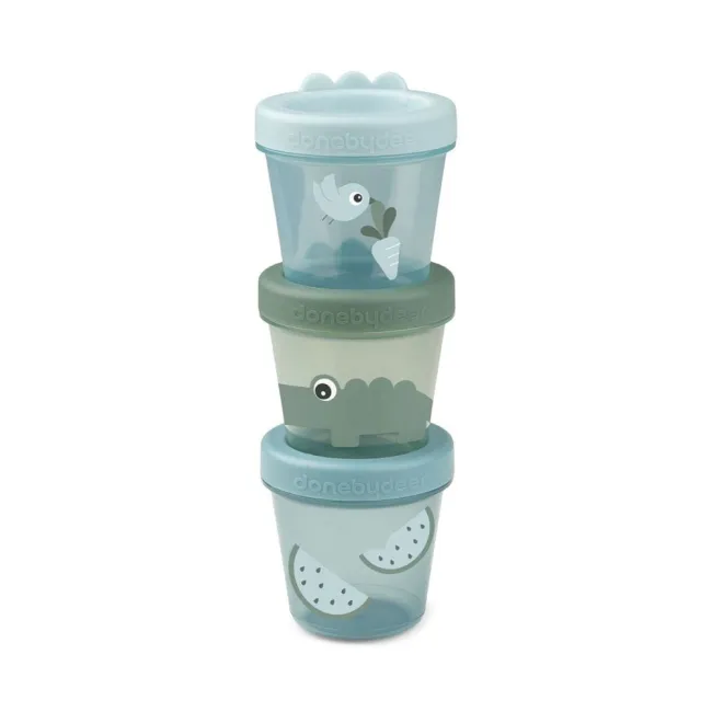 Set 3 recipiente alimente Done by Deer Croco Green