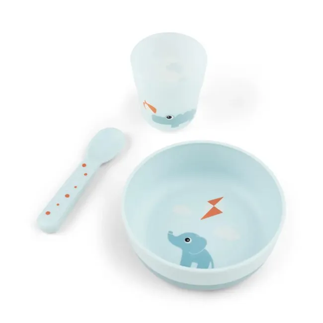 Set pentru primele mese Done by Deer Foodie Playground Blue