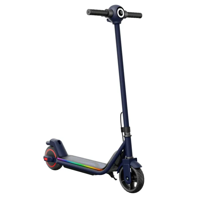 Trotineta electrica copii kidscare e69, motor 130w, baterie 24v 2.5ah, viteza 14 km/h, lumini, negru