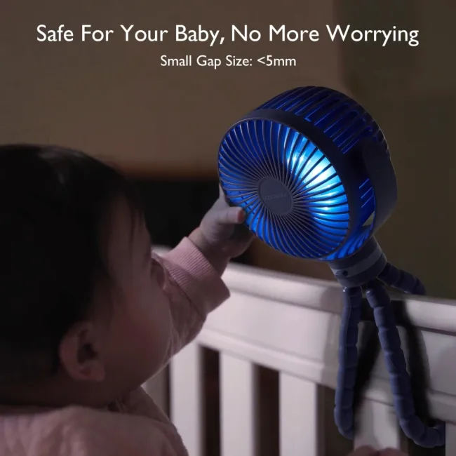 Ventilator portabil pentru carucior Momcozy Green