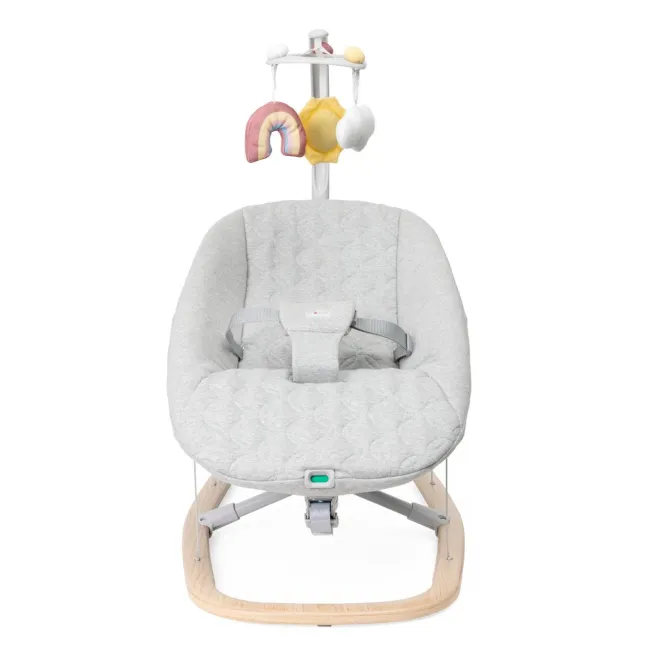Balansoar pentru bebelusi Chicco Zen Wave, structura lemn, Wooden Grey (Gri), 0luni+ CHC8709180-8