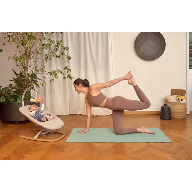 Balansoar pentru bebelusi Chicco Zen Wave, structura lemn, Wooden Grey (Gri), 0luni+ CHC8709180-8