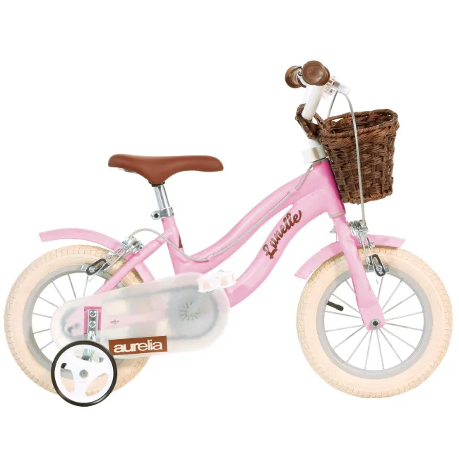 Bicicleta copii 12" - retro (roz)