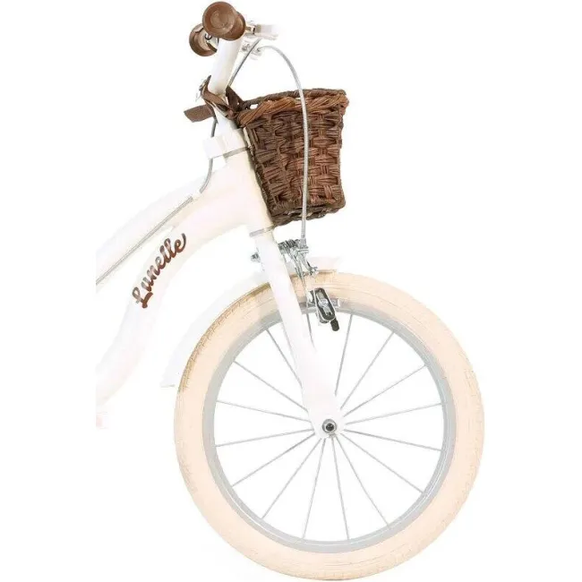 Bicicleta copii 16" - retro (alb)