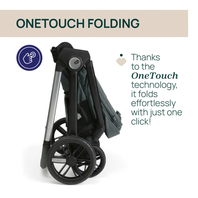 Carucior copii 3 in 1 Chicco Bellagio 2, Fir Tree (verde inchis), 0luni+ CHC8718333+8713733+8714633-8