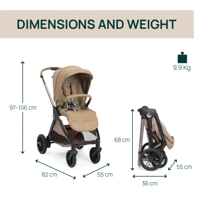 Carucior copii 3 in 1 Chicco Bellagio 2, First Seat Recline, Caramel (maro), 0luni+ CHC8718352+8713752+8710052-8
