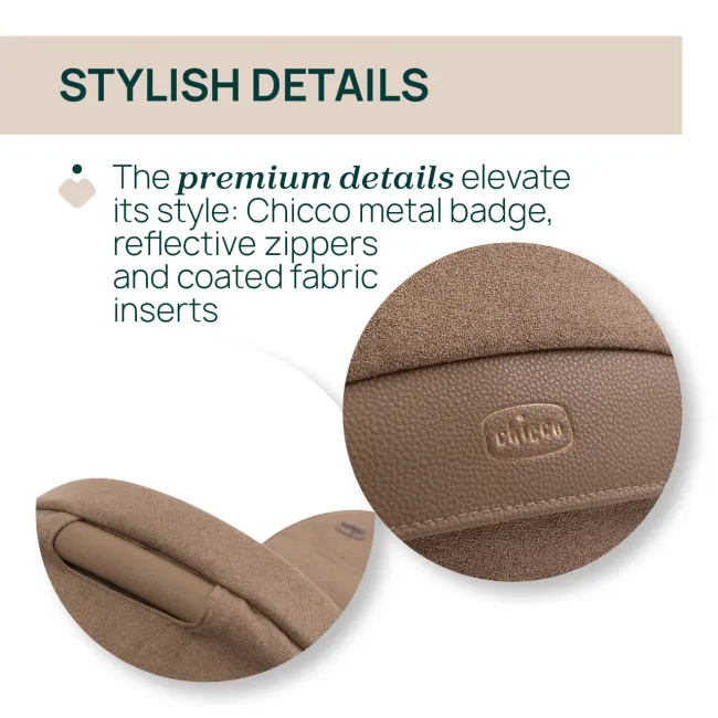 Carucior copii 3 in 1 Chicco Bellagio 2, First Seat Recline, Caramel (maro), 0luni+ CHC8718352+8713752+8710052-8