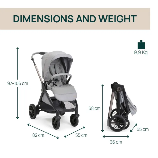 Carucior copii 3 in 1 Chicco Bellagio 2, Lunar Rock (gri deschis), 0luni+ CHC8718340+8713740+8714640-8