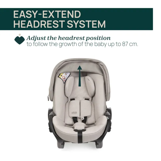 Carucior copii 3 in 1 Chicco Bellagio Primo, First Seat Recline, ComoLake (bej), 0luni+ CHC8724006+8713706+8710006-8