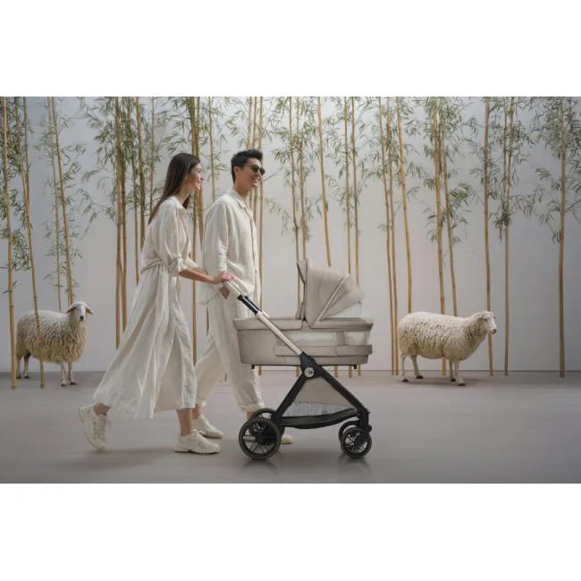 Carucior copii 3 in 1 Chicco Bellagio Primo, First Seat Recline, ComoLake (bej), 0luni+ CHC8724006+8713706+8710006-8