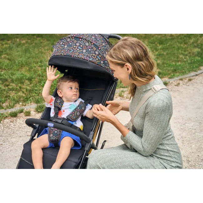 Carucior sport Chicco Glee, GreyMelange (Gri), 0luni+ CHC8706869-8