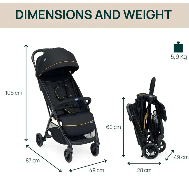 Carucior sport Chicco Glee, Sage (Verde), 0luni+ CHC8706876-8