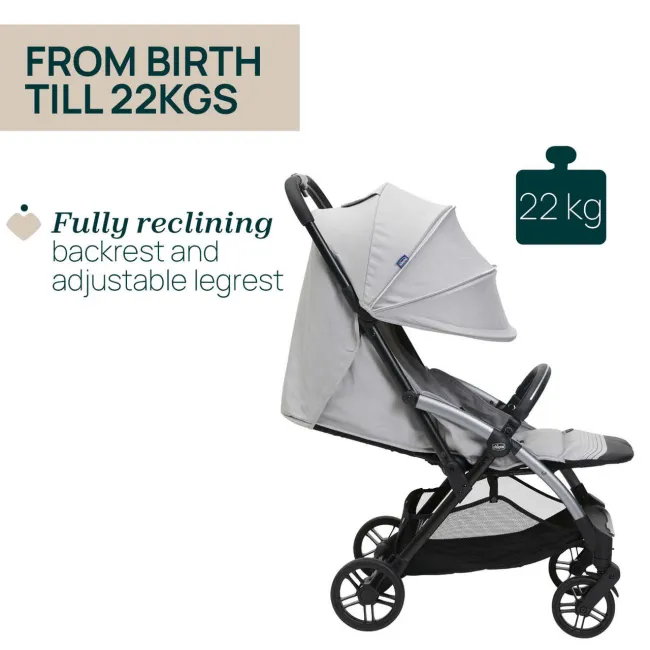 Carucior sport Chicco Goody XPlus PearlGrey (Gri), 0luni+ CHC87040-8_PEARL GREY