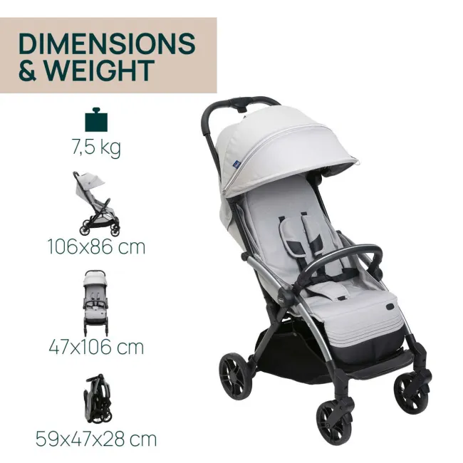 Carucior sport Chicco Goody XPlus PearlGrey (Gri), 0luni+ CHC87040-8_PEARL GREY
