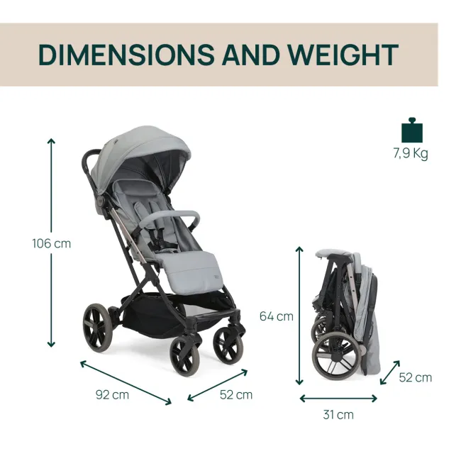 Carucior sport off-road Chicco Dolomiti, Pebble (Gri), 0 luni+ CHC8716312-8