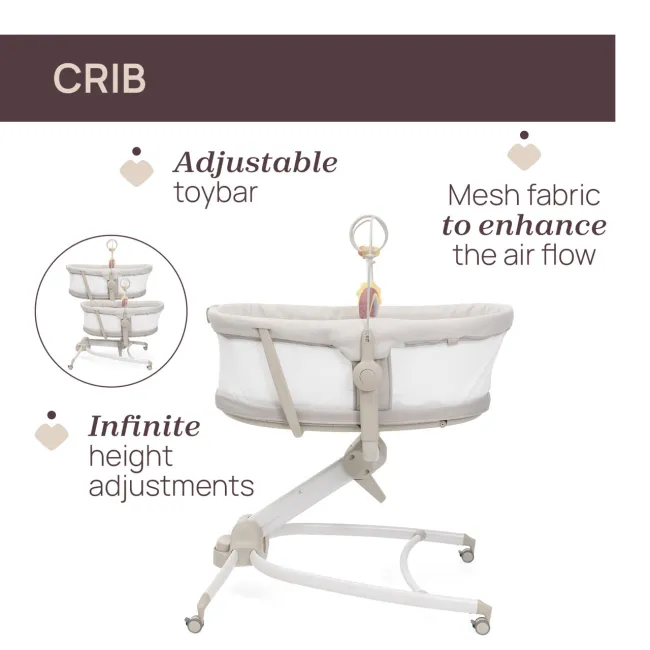 Cosulet multifunctional 4 in 1 Chicco Baby Hug Armonia, MotherPearl (Bej), 0 luni+ CHC8715784-8