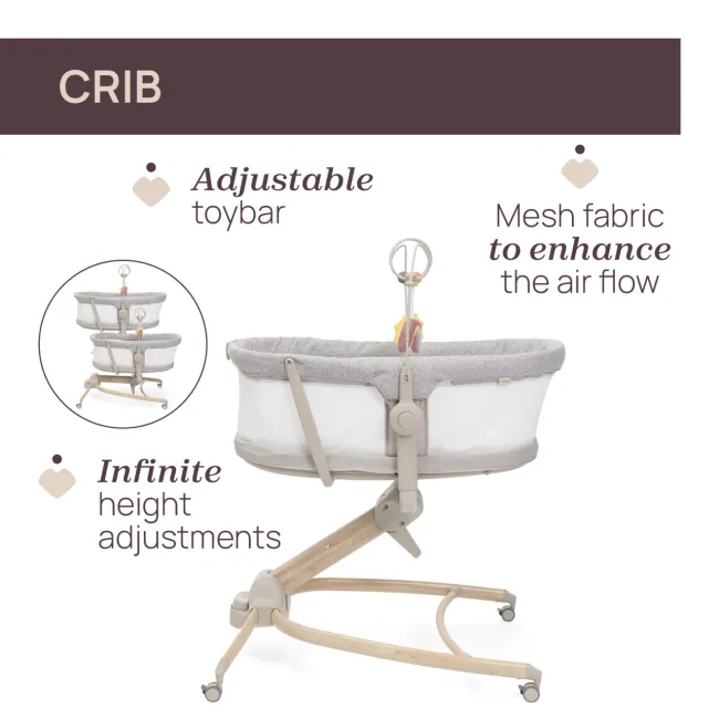 Cosulet multifunctional 4 in 1 Chicco Baby Hug Armonia, Scandinavian (Gri), 0 luni+ CHC8715761-8